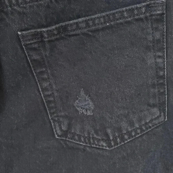 Free People A-Line Washed Black Distressed… - Picture 10 of 15
